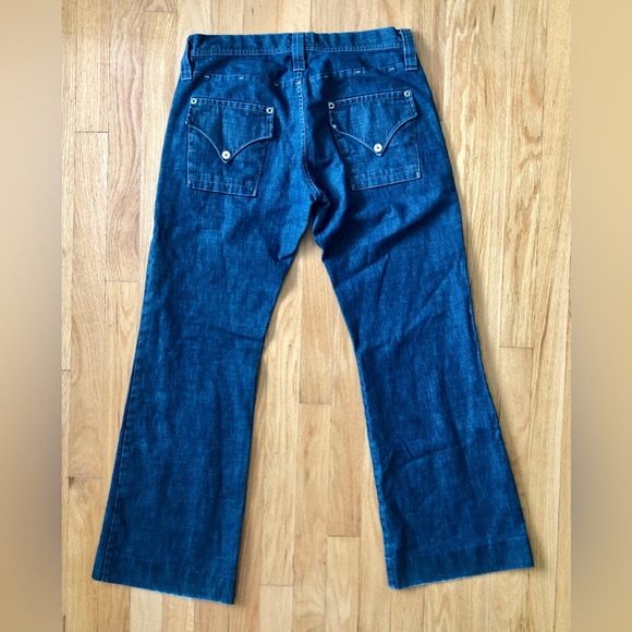 J. Lindeberg flare jeans with snap pockets Size:30 Vintage look Rare - Picture 5 of 13